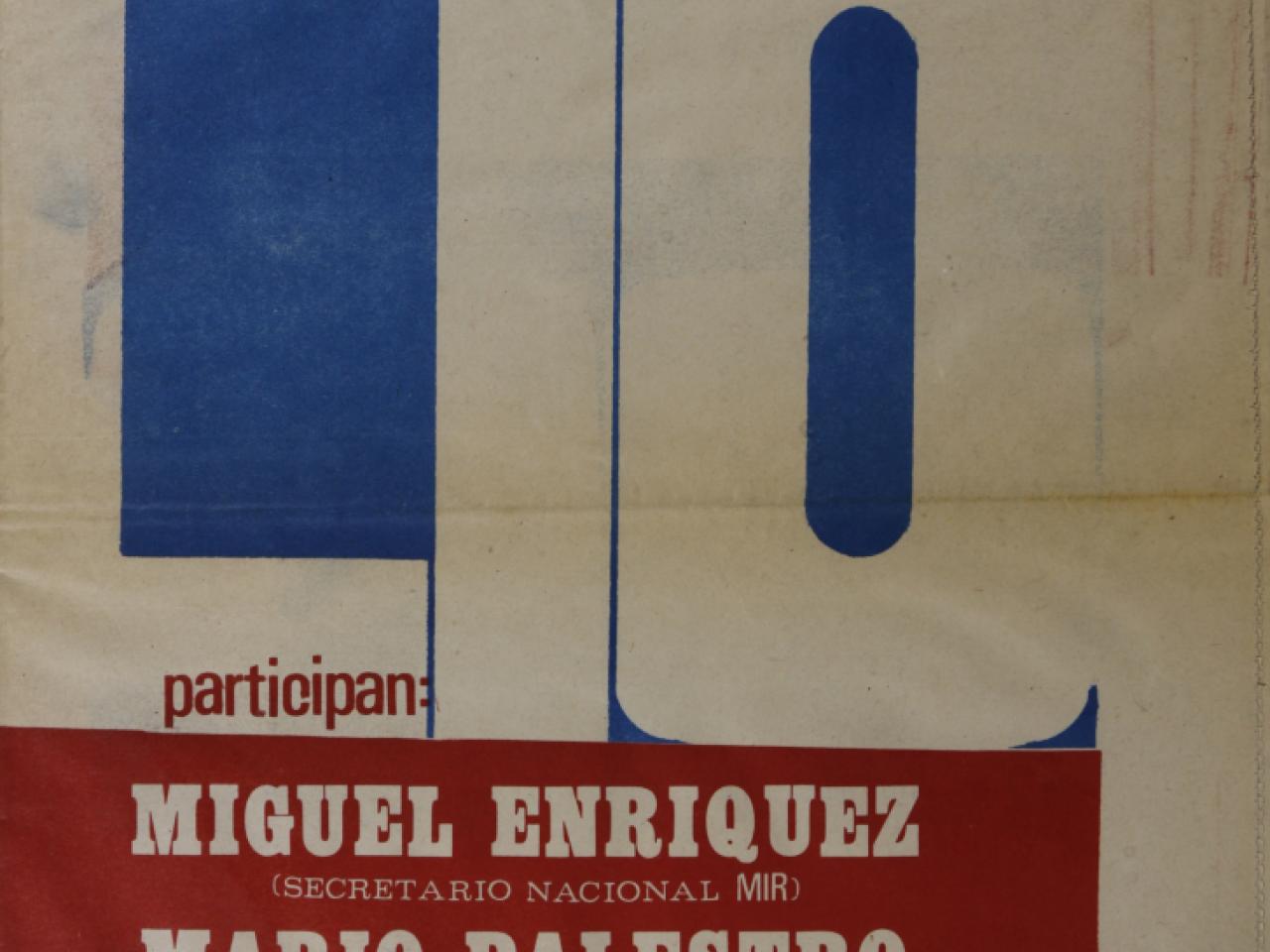 Afiche en homenaje a la Revolución Cubana