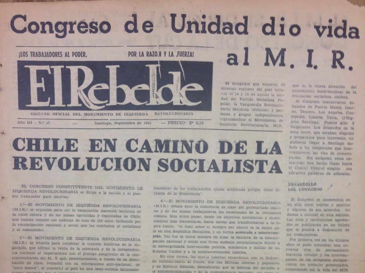 Portada El Rebelde