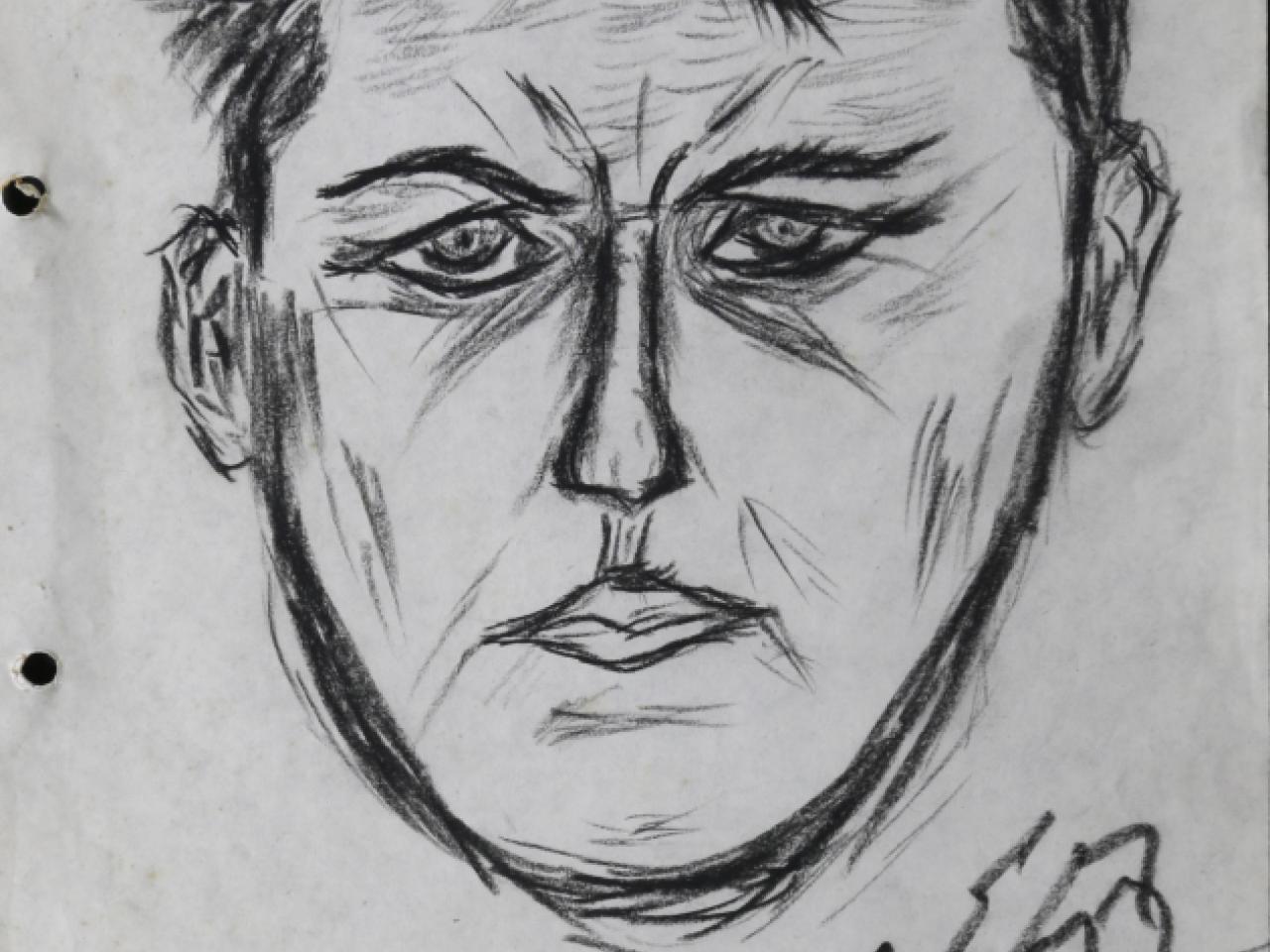 Autorretrato de Miguel Enriquez.