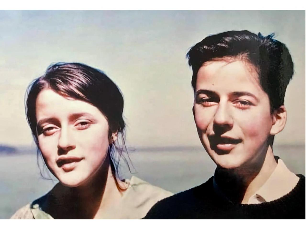 Fotografía de Miguel y su hermana Inés