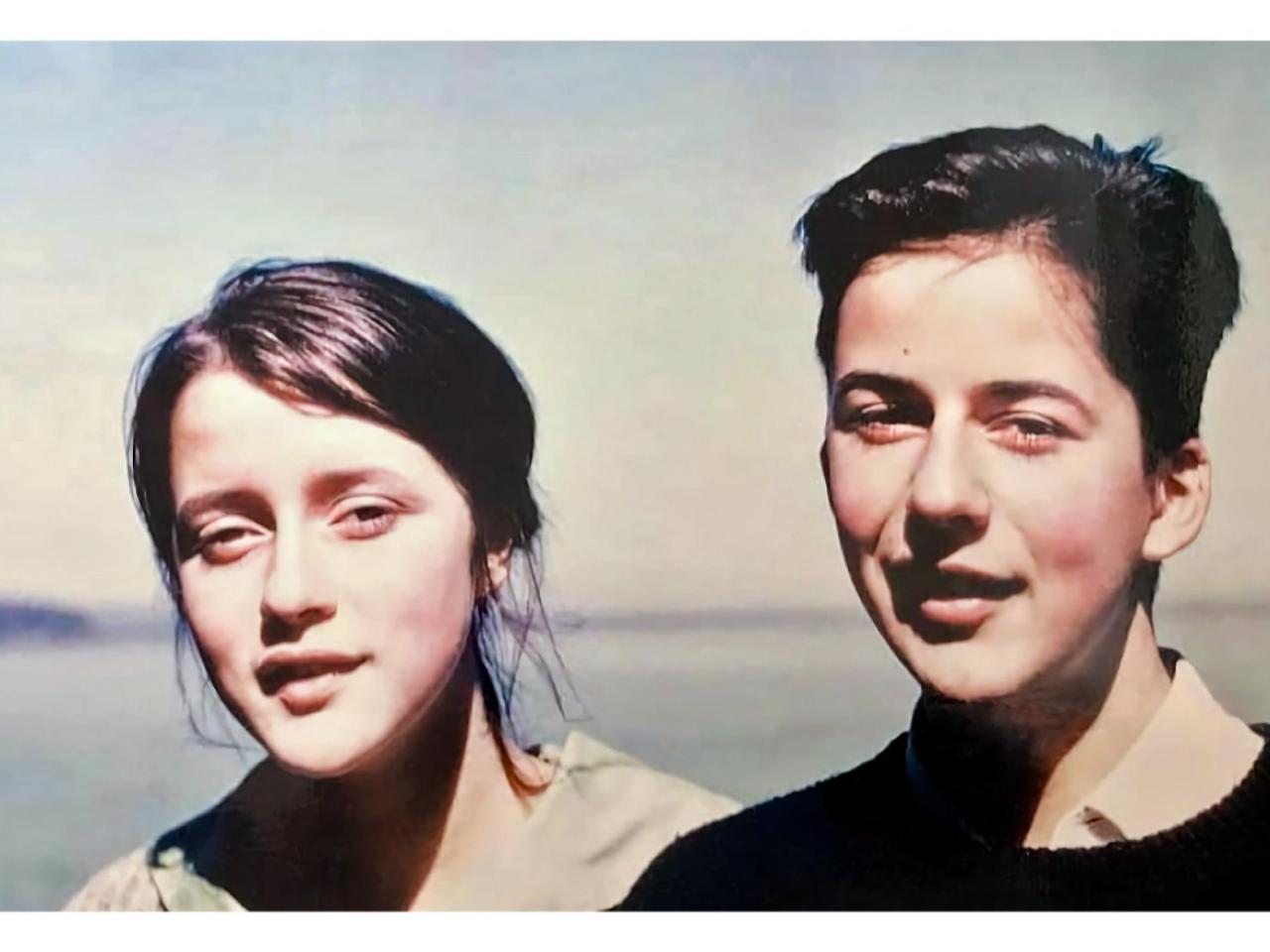 Fotografía de Miguel y su hermana Inés