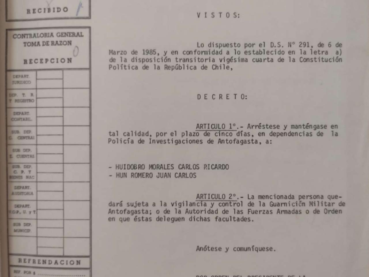 Decreto Exento N° 5336