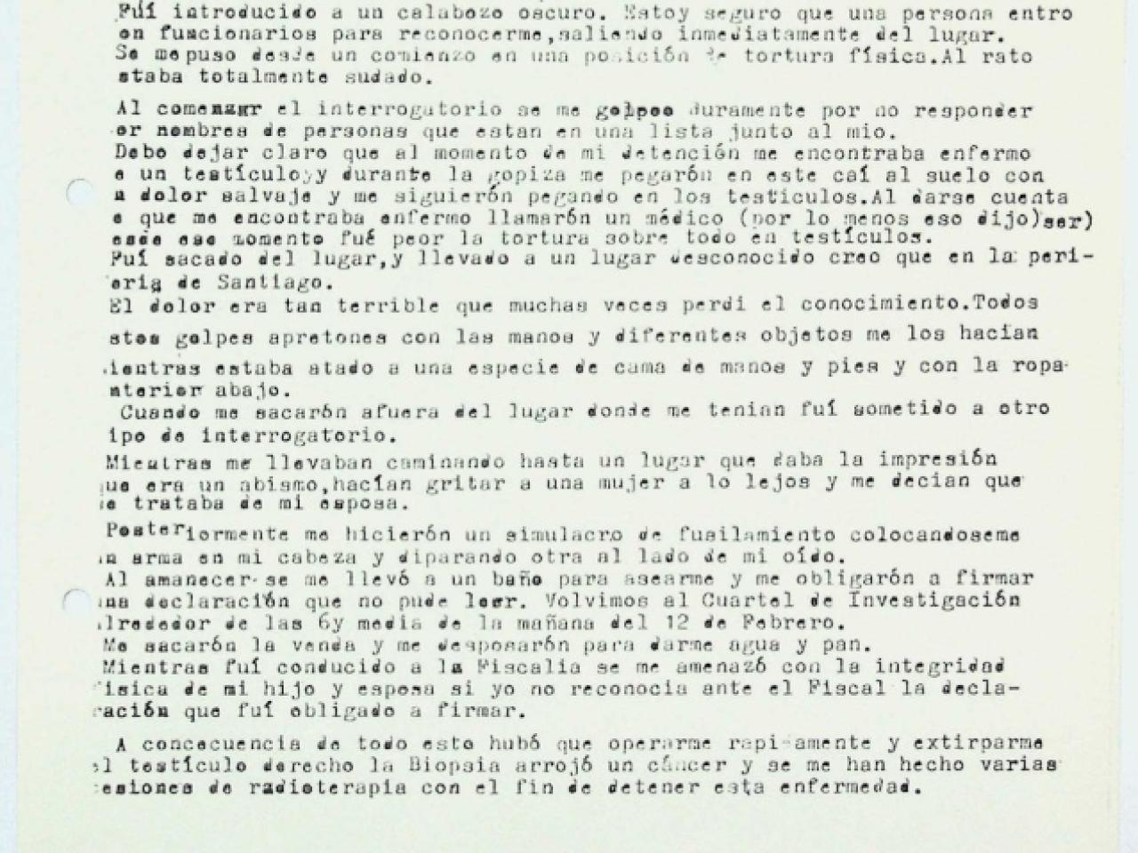 Testimonio de Héctor Medina Jiménez