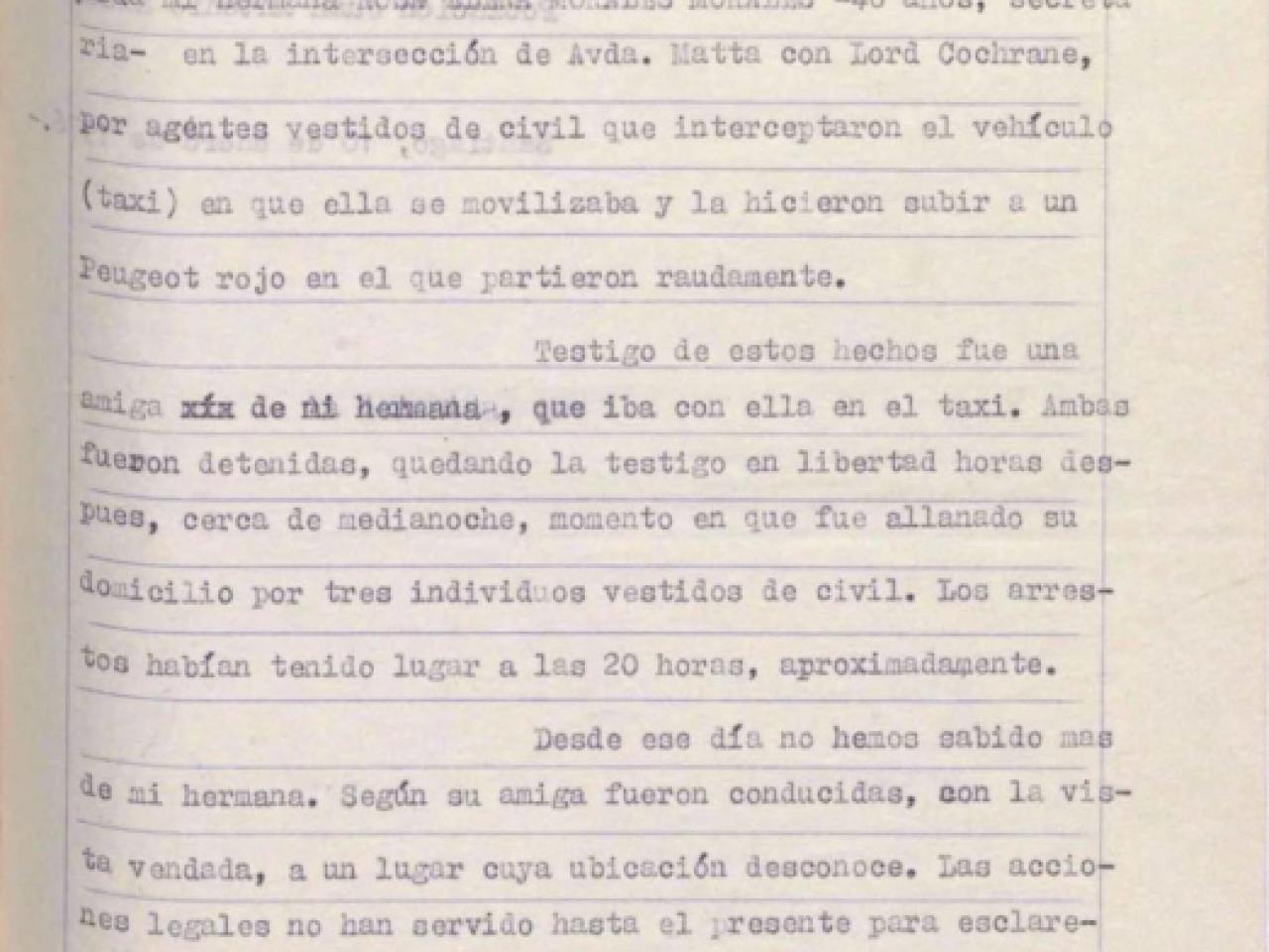Carta de María Morales Morales al Ministro de Justicia
