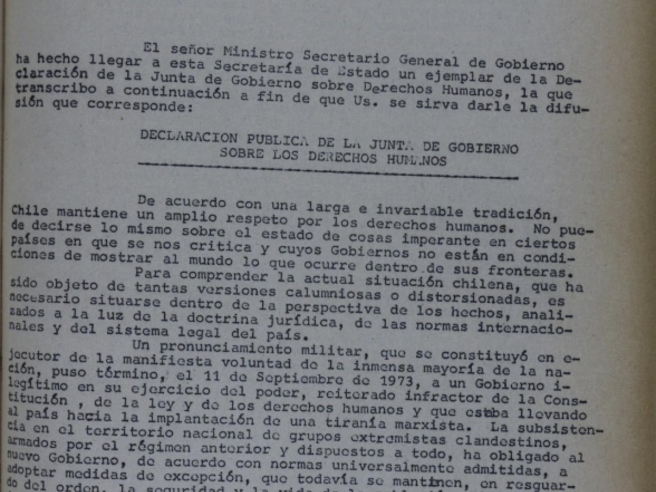 Circular N°136 del 26 de junio de 1974