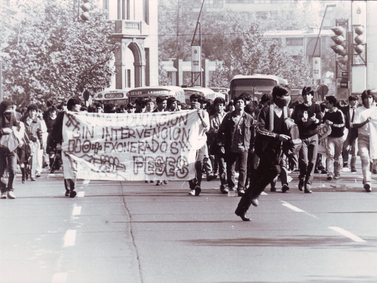 Manifestación apoyo a Federación de Estudiantes