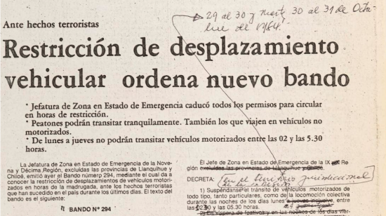 Fondo Intendencia de Cautín 1973-1988