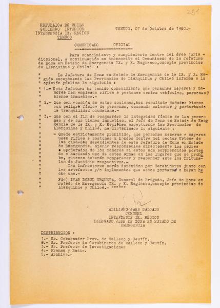 7 de Octubre de 1980