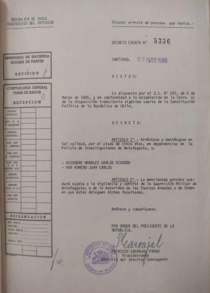 Decreto Exento N° 5336