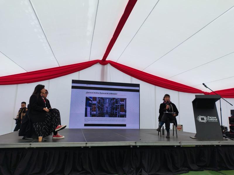 En la exposición se resaltó el uso de la página web del Archivo de la Memoría como herramienta de búsqueda